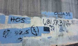 Novi grafiti s govorom mržnje u Karinu Donjem Foto: Portal Novosti