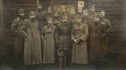 Група српских официра у немачком логору Оснабрик Oflag VI c