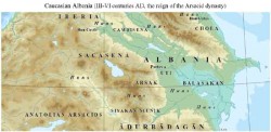 Античка Албанија, 3-6.века Фото: Alizadeh, Ramin & Aslanova, Tahmina & Brondz, Ilia. (2021). To Whom Belongs the Land? Confrontation in Karabakh: On the Origin of the Albanian Arsacids Dynasty. Voice of the Publisher. 07. 32-43. 10.4236/vp.2021.71003.